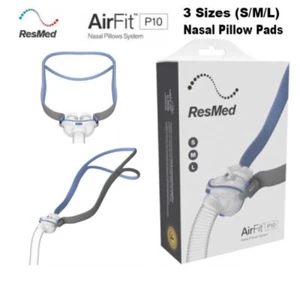 ResMed AirFit P10 Nasenpolstermaske CPAP Maske 3 Größe Kissen für Schlaftherapie - Bild 1 von 9