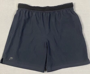 Fabletics The 7” Fundamental Shorts Navy Blue Mens Size Medium 32X7 EUC Stretch - Picture 1 of 7