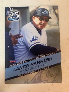 Lance Parrish 2018 West Michigan White Caps Team Card - Picture 1 of 1
