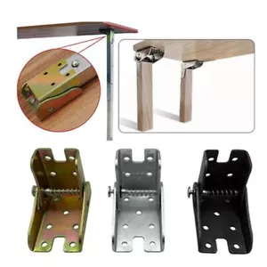 90Degree Folding Support Frame Self-Locking Hinge Table Leg Fittings And Gussets - Picture 1 of 18