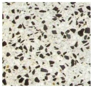 6 Stk. Terrazzofliese STELA24 30 x 30 x 2,4cm, sw-ws , Terrazzoboden ddde-stone - Bild 1 von 12