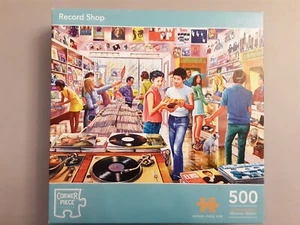 500 piece jigsaw from Corner Piece called Record Shop. - Imagen 1 de 2