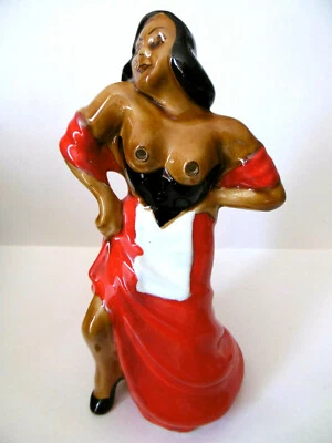 CARAFE VALLAURIS      DANSEUSE GITANE       Signé FERLAY       PICHET VALLAURIS - Photo 1/4