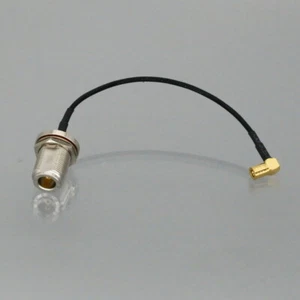 N Female Bulkhead to SMB Female Right Angle RF 0.5~15FT Cable For Antenna Radio - Picture 1 of 5