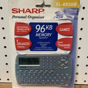 Sharp-Personal Organizer-Electronic-EL-6920B-English/Spanish Translator-Clock - Picture 1 of 4