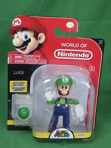 Nuovo World of Nintendo Super Mario Series 3-1 LUIGI 4,5” personaggio con guscio verde - Foto 1 di 6