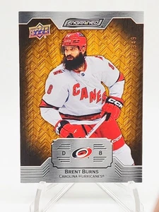 2023-24 Upper Deck Engrained - Brent Burns #41 /349 Base Oak Hurricanes - Bild 1 von 2