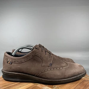 Ecco Soft City Walker Punta de Ala Zapatos Causales Marrón Para Hombres Talla EU 44 US 10 - Imagen 1 de 8