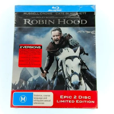 Robin Hood - 2 Disc Limited Edition Steelbook - Blu Ray - Reg ALL - New Sealed - Image 1 of 2