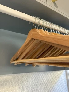 Used Excellent Condition Wooden Hangers 30 - Picture 1 of 3