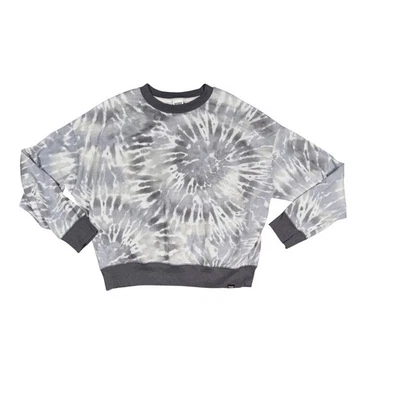 Top Pullover Victoria's Secret ROSA Tie Dye Gris Blanco Malla En Capas L Foto 1 de 4