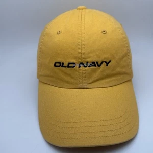 Old Navy Cap Mens StrapBack Adjustable Yellow Dad Hat Athletic Dept GR58 - Picture 1 of 4