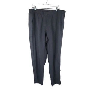 Pure J. Jill 100% Linen Gray Office Business Work Closet Staple Pants 2X NWT - Picture 1 of 6