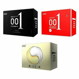 10pcs Ultra Super Thin Smooth 0.01mm Condoms Slim Ice Hot Delay - Picture 1 of 14