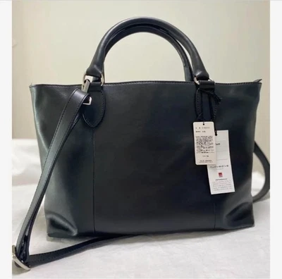 Nuovedive 手提包 托特包 单肩包 钱包 皮革 黑色 全新 日本发货 — 第 1/4 张图片