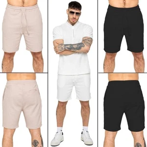 Enzo Mens Summer Shorts Elasticated Waist Regular Fit Beach Holiday Half Pants - Picture 1 of 15