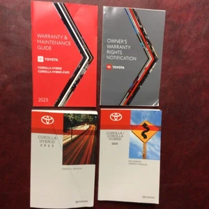 2025 TOYOTA COROLLA HYBRID + AWD OWNERS MANUAL NAV REF MAINT WARRANTY GUIDE ALL - Bild 1 von 5