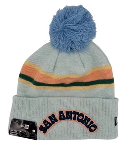 New Era NBA San Antonio Spurs Cuffed Pom Knit Winter Hat, New - Picture 1 of 2