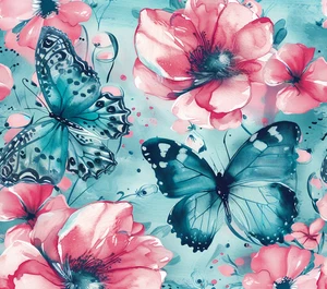 20oz Sublimation Tumbler Wrap Butterfly Ready To Press Heat Transfer - Picture 1 of 1