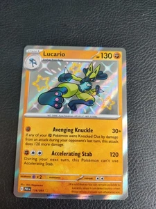Pokémon TCG - Lucario 174/091 Paldean Fates Baby Shiny Holo - Bild 1 von 6