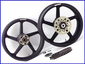 KAWASAKI ZRX1100 DUOMO magnesium wheels set 17x3.50 / 17x6.00 - Picture 1 of 10