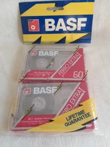 2 BASF Ferro Extra I 60 Vintage Kassetten Neu Leer Versiegelt  - Bild 1 von 2