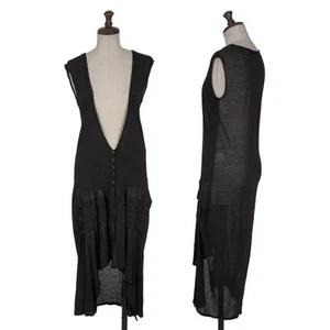 LIMI feu Frill See-through Knit Long Vest Size S(K-156105) - Picture 1 of 12