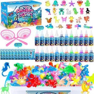 Magic Water Elf Toy Kit, Aqua Fairy Water Gel Kit for Kids with 24 Magic Gels, A - Picture 1 of 12