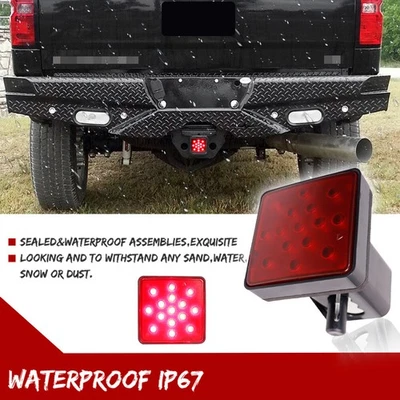 Led Running/Brake/Reverse Tow Hitch Cover Light Fits Truck Trailer 2" Receiver - Image 1 of 4
