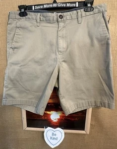 BillaBong Carter Stretch Herren 36 Chino kurz flach einfarbig relaxed Reißverschlusstaschen - Bild 1 von 5