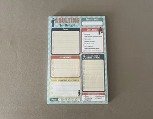 6 "x 9" Erwachsene Humorvoll Täglich To-Do Liste Block ~ Enthält 60 Blatt ~ Neu im Paket - Bild 1 von 4