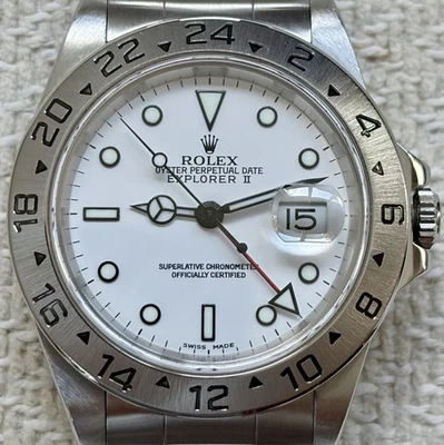 Rolex Explorer II 40mm Ref. 16570 esfera blanca polar totalmente reparada Foto 1 de 4