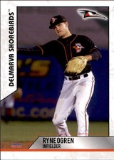 2019 Delmarva Shorebirds Choice #24 Ryne Ogren Devon Pennsylvania Baseball Card