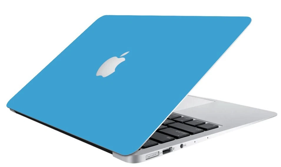 SKY BLUE Vinyl Lid Skin Cover Decal fits Apple MacBook Air 11 A1465 Laptop - Image 1 of 1