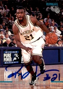 Ray Jackson Signed 1995/96 Classic Rookie Card #70 Michigan - Picture 1 of 2