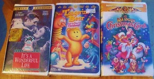 New Lot 3 Christian Dogs Christmas Carol It's Wonderful Life Tangerine Bear VHS  - Picture 1 of 7