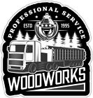 Lumber Truck Saw Lumberjack Woodwork Car Bumper Window Sticker Decal 4"X5"