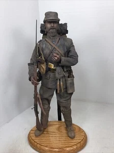 1/6 CUSTOM FRENCH WW1 FRONT LINE INFANTRYMAN TRENCHES LEBEL & FULL GEAR + STAND - Picture 1 of 24