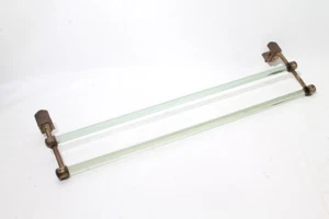 alter Handtuchhalter Glas tuchhalter Bad Küche Kult Retro Design - Picture 1 of 6