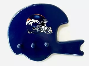 Denver Broncos Football Helm Holz Wandschlüssel / diverse Aufhänger - Bild 1 von 3