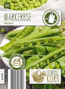 Markerbse Gloriosa zum Einkochen, Gefriergeeignet altbewährte Sorte Samen 14170 - Bild 1 von 2
