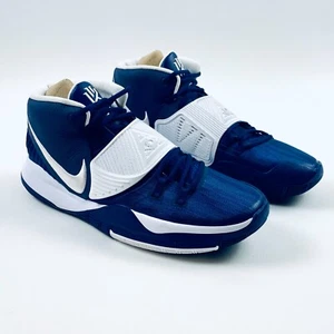 Nike Kyrie 6 Team Midnight Navy Blue Basketball Sneakers Mens Size 15 CW4142-402 - Picture 1 of 9