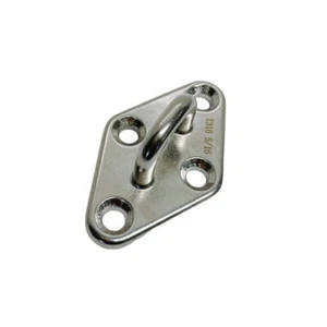 Marine Boat Diamond Pad Eye Welded SS316 Eye Pad Lift Rig Stainless Steel 5/16" - Picture 1 of 6
