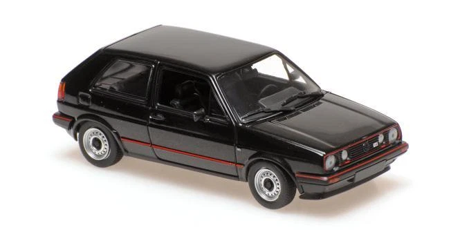 Minichamps VW GOLF II 2-TÜRER GTI 16 V - 1985 - BLACK MET. 940054125 - Bild 1 von 1