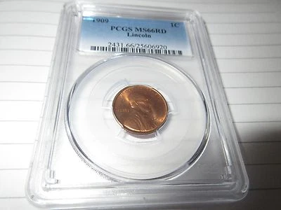 1909 , Lincoln  Wheat Cent , PCGS , MS66RD - Image 1 of 4