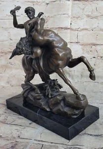 Theseus Fighting the Centaur Bianor by Antoine-Louis Barye Bronze Sculpture Deal - Picture 1 of 10