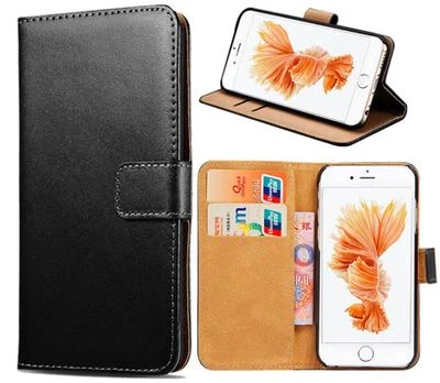 Apple IPhone 6 wallet case black High quality Uk seller fast dispatch - Image 1 of 4