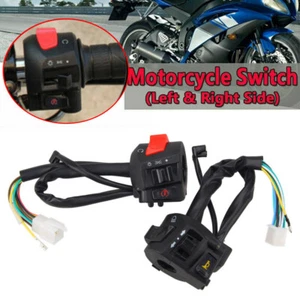 2X Motorcycle 7/8in Handlebar Horn Turn Signal Light Start Button Control Switch - Bild 1 von 10