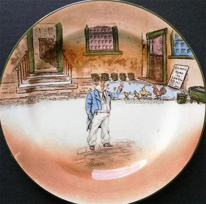 ROYAL DOULTON DICKENS WARE PLATE depicting Capn Cuttle - Picture 1 of 1