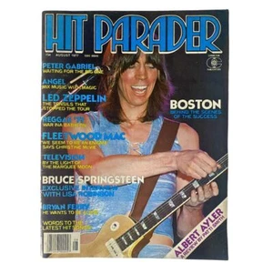 VTG Hit Parader Magazine August 1977 Boston & Led Zepellin w Centerfold No Label - Picture 1 of 4